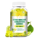 Sugar Free Citrus Bergamottengummis für gesunde Cholesterin - Alle natürlichen Ergänzungen 25:1 Auszug aus italienischer Bergamotte Ergänzung für hohe Cholesterin Unterstützung gesundes Anti-Aging-Zuckerfreies Vegan