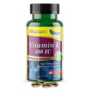 Amerika Medic & Science Vitamin E 400 IU (60 Softgels) Nahrungsergänzungsmittel, die Herzgesundheit unterstützt, fördert gesunde Haut, Haar, Augen und Immunsystem | Dl-Alpha Tocopheryl Acetate Gel Kapseln fördert