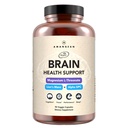 AMANDEAN Brain Supplement. Nootropic kognitive Unterstützung für Gedächtnis, Fokus, Klarheit. Magnesium L-Threonate (Magtein), Lion's Mane Mushroom Extract, Alpha GPC Choline Complex. 90 Veggie Kapseln.
