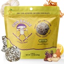 ODD BALLS Organic Energy Balls Lemon - Superfood Pilz Snack - Laufen, Radfahren, Wandern - Gels, Bars Alternative - Lion's Mane Focus, Cordyceps Energy - Vegan, Gluten kostenlose Snacks für Kinder & Erwachsene