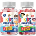 SUNNY SAM Magnesium Gummi für Kinder - 100mg und Magnesium Gummi für Kinder 500mg. Magnesium Kaugummis - Magnesium Citrat Kaubare Ergänzung für Mood & Muskelunterstützung