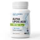 Puregen Labs Alpha Lipoic Acid 600mg [High Potency] 180 Servierungen - Antioxidans Support | Keine schädlichen Additive | Non-GMO, NO Gluten und Dairy, 600 mg pro Veggie Capsule - Made in USA