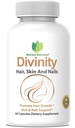 Divinity Hair, Skin and Nails 60 Kapseln 5000 mcg Biotin P-Aminobenzoesäure, Pferdeschwanzextrakt, Fo-Ti, Bamboo Extrakt, Stinging Nettle, Chinesische Peony, Spirulina, Saw palmetto