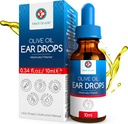 Medi Grade Olivenöl Ohr Tropfen für Wachsentfernung und blockierte Ohren, 10ml - 100% natürliche Ohr Wachsentfernung Tropfen mit Pipette Dropper weicht und entfernt gehärtete Earwax Buildup - Advanced Ear Wax Drops