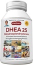 ANDREW LESSMAN DHEA 25 mg - 120 Kapseln - Das schwerlich produzierte Hormon im Körper-Dehydroepiandrosteron (DHEA). Unterstützt gesunde Hormonsynthese, Stoffwechsel, Balance. Keine Zusatzstoffe