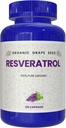 100% puro organico resveratrolo beneficiale, 120 capsule, antiossidanti e trans-resveratrolo, promuove Anti-invecchiamento, supporto cardiovascolare, aumento immunitario, Clarity mentale