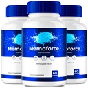 Brain Memoforce, Pillole di Memoforce, Recensioni di Memoforce, Integratore di Memoforce, capsule di Memoforce Formula avanzata per la memoria & messa a fuoco - Massima Strengt - Supporto per la salute del cervello (3 Pack)