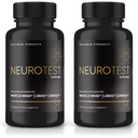 (2 Pack) NeuroTest Kapseln - NeuroTest Nahrungsergänzung für Männer, NeuroTest Tägliche Formel für allgemeine Wellness und Spitzenleistung, Erweiterte Formel Pillen, Neurotest Bewertungen (120 Kapseln)