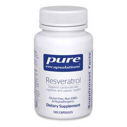Pure Encapsulations Resveratrol - Herz-Kreislauf-, Zell-Gesundheits- & Gedächtnis-Unterstützung* - 40 mg Trans-Resveratrol - Antioxidantien-Ergänzung - Glutenfrei & Non-GMO - 120 Kapseln