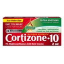 Cortizone-10 maximale Stärke Ultra beruhigende Itch Reliefcreme, 1% Hydrocortison, Fast-Acting, Anti-Itch Cream für Bug-Bites, Rash, Eczema, Psoriasis, Gift Ivy, Eiche, Sumac & More, 2 Unze