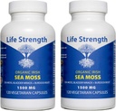 Sea Moss Capsules (Pack von 2) - Wildcrafted Irish Sea Moss, Bladderwrack & Burdock Root Superfood Blend - Immunsystem, Joint, Gut Health & Thyroid Support - 240 Vegetarische Kapseln