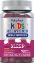 Piping Rock Kids Melatonin Gummies | 1mg | 90 Count | Supplement für Kinder | Mixed Berry Flavor | Vegan, Non-GMO, Glutenfrei