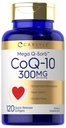 Carlyle CoQ10 300mg | 120 Softgels | Mega Q-Sorb Coenzym Q-10 | mit schwarzem Pfeffer Extrakt | Non-GMO, Glutenfreie Ergänzung