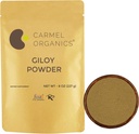 CARMEL ORGANICS Giloy Stem Powder (8 Unze oder 0,5 LBS (Pack von 1)) | Natürliche | Keine zusätzlichen Konservierungsstoffe | Non-GMO | Tinospora Cordifolia | Kräuterbedarf für Ihre Immunität
