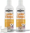 Dinovite Lickochops per Dog & Cat supplemento potenziato con Omega-6, 3 acidi grassi, probiotici e vitamina E, 16 oz con pompa