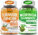 2 Pack Turmeric Ginger Gummis + 2 Pack Moringa Gummis