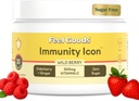 Feel Goods Immunität Icon, Zero Sugar, Vitamin C, A, B, D, E & Zink, Organic Elderberry, Ashwagandha, Drink Mix Powder, Vegan, Non GMO, Koffein & Gluten Free | Wild Berry, 30 Servierungen