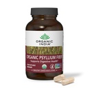 ORGANIC INDIA Psyllium Husk Kapseln - Fiber Supplement, Gesunde Elimination - Vegan, Keto Friendly, Gluten-Free, USDA Certified Organic, Non-GMO, lösliche und unlösliche Faserquelle - 180 Count
