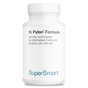 Supersmart H. Pylori Formel 20 Billion CFU pro Tag (High Potency) - Patentiert Pylopass Probiotic Lactobacillus Reuteri DSM 17648 Supplement | Non-GMO & Gluten Free - 60 Vegetarische Kapseln
