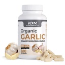 Ionen-Ergänzungen | Kräuter Organische ganze Bulb Knoblauch Kapseln | 500 mg pro Cap, 180 Caps | Keine Füllstoffe oder Fließmittel | 100% natürliche Wurzeln