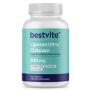 BESTVITE Liposan Ultra Chitosan 500mg (240 Kapseln) - Patentiertes schnelleres Aktivieren als reguläre Chitosan - No Stearates - keine Füllstoffe