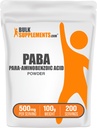 BulkSupplements.com PABA Powder - para Aminobenzoesäure, PABA Supplement für Wellness - Vegan & Glutenfrei, 500mg pro Servierung, 100g (3,5 oz) (Pack von 1)