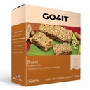 GO4IT Health Meal Replacement Bar, HIGH Protein Nutrition Bar, HIGH Fiber, LOW Calories, KETO freundlich, On-the-go, Weight Loss Food Bar, 7/Box - (Peanut)