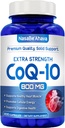 CoQ10 800mg Kapseln | Vegan Friendly Coenzym Q10 800mg von Easy Absorption Ubiquinone Ergänzung für Haut Herz und Energie Unterstützung | Made in the USA in cGMP Einrichtungen (100 Servierungen)