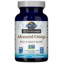 Garten des Lebens Dr. Formuliert Erweitertes Omega-Fischöl - Zitrone, 1.290mg EPA, DHA + DPA in Triglyceridform, Omega-3-Supplement für ultimative Gehirn- und Herzgesundheit, Nicht-GVO, 60 Softgels
