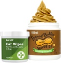 Pet MD Hund Ohr Reiniger Wipes + Riley's Calming Peanut Butter für Hunde