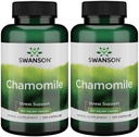 Swanson Chamomile Stress-Unterstützung - Made with German Chamomile Flower - Kräuterergänzung zur Förderung von Stress, Entspannung und Schlafunterstützung - Hilft Easy Body and Mind - (120 Kapseln), 2 Pack