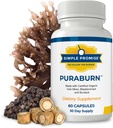 Semplice Promise PuraBurnTM - Integratore di benessere a base di erbe con Moss marino organico, Radice di Bladderwrack & Burdock - Supporta la salute digestiva e l'assorbimento nutriente - 60 capsule