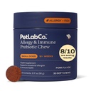 PetLab Co. Allergy & Immune Daily Probiotics for Dogs. Unterstützt Hefeproduktion, saisonale Allergien, Intermittierende Itchiness, Gut & Digestive Health - 30 Chews für kleine Hunde - Packaging May Vary