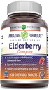 Erstaunliche Formeln Elderberry Complex Supplement | 120 Kaubare Tabletten | Berry Flavor | Non-GMO | Gluten-Free | Made in USA