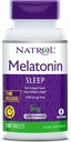 Natrol Time-Release Melatonin 5 mg, Nahrungsergänzung für restful Sleep *, 100 Tabletten (Pack von 2), 200 Tage Versorgung