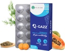 Q-Gazz hilft bei Gas, Bloating und Verdauung Klinisch bewährte einzigartige Mischung aus Probiotika, Carminative Öle und Verdauungsenzyme für Männer und Frauen von Ärzten - 30 Tabletten