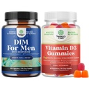 Bundle of Advanced Diindolylmethan DIM Supplement für Männer und Vitamin D3 Gummi für tägliche Wellness für Knochen Muskel- und Immununterstützung
