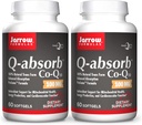 Jarrow Formulas Q-Absorb Co-Q10 100 mg - 60 Softgels, Paket von 2 - Hohe Absorption Co-Q10 - Antioxidans Unterstützung für Mitochondriale Energieproduktion & Herz-Kreislauf-Gesundheit - Bis zu 120 Gesamt Servierungen