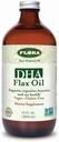 Flora DHA Flax Oil - unterstützt Gehirngesundheit - Enthält Vegan Omega-3-6-9, Gluten-frei, Kosher & Non-GMO - Halten Sie ge Chilled - Glasflasche - 17 fl. oz.
