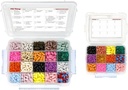 20 Compartiment grand cas de pilule avec joint hermétique - silicone joint étanche boîte Med avec carte de médicaments (Combo Pack - 20 & 12)