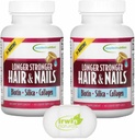 Lumintrail Vitamin Supplemento Capelli e Unghie più forti 60 Gel Morbido 2 Confezione con Pillola Case