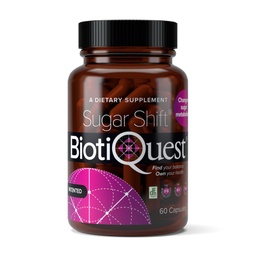 BiotiQuest Sugar Shift Probiotiques pour soutenir contre les agents pathogènes et protéger votre système immunitaire, 22 milliards CFU, non-OGM, et sans gluten, 60 capsules