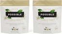 Protein Powder Vanilla Bean - 20g Vegan, pflanzliche Proteinmischung - Non-GMO, Non-Dairy, Glutenfrei - 3,5g BCAAs - 9 Essential Amino Acids - 30-Day Supply - 2 Bag, 30 Portionen