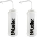 Mueller Quarz Flasche w/Straw, Natürliche Farbe w/ Schwarz Buchstaben (2-Pack)