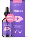 JoySpring Kräuter Libido Unterstützung für Frauen – Horny Goat Weed und Ashwagandha Liquid Drops – Maca Root, Fenugreek und Red Ginseng für Wellness und Vitalität