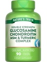 Nature's Truth Glucosamine Chondroitin MSM Complex | 90 Caplets | mit Turmeric | Double Strength | Non-GMO & Gluten Kostenlose Ergänzung