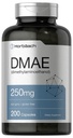 Horbaach DMAE Supplement | 250mg | 200 Kapseln | Non-GMO, Gluten Free | DMAE Bitartrate