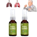 Spruzzo detergente polmonare a base di erbe di respirazione, Spruzzo a base di erbe di beathdetox,Essenza polmonare naturale,Impianto di pulizia polmonare di erbe - Supporto polmonare potente (2pcs)
