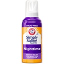 ARM & HAMMER Einfach Saline Nighttime Drug-Free Mist für Nasal Congestion at Night, Extra Strength, Calming Eucalyptus, Safe to Use with Rx and OTC, Für Erwachsene und Kinder Alter 2+, 4.6 oz (129 g)