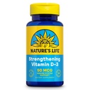 Nature's Life Strengthening Vitamin D3 2000 IU (50 mcg) - Vitamin D - Knochengesundheit und Immununterstützungsergänzung - Easy-to-Swallow Softgels - 60-Day Garantie, Lab Verified - 120 Servierungen, 120ct